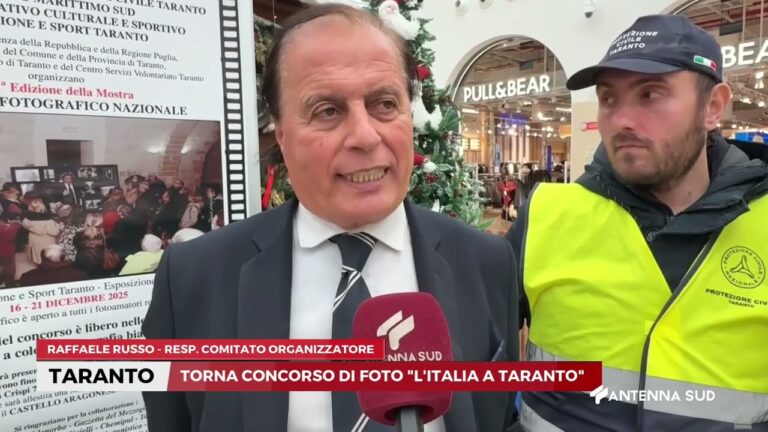 09 DICEMBRE 2025   TARANTO   TORNA IL CONCORSO DI FOTO L’ITALIA A TARANTO