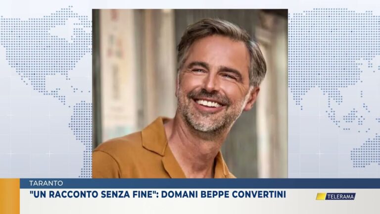 Taranto “Un racconto senza fine”: domani Beppe Convertini