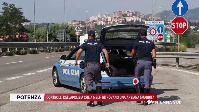 08 DICEMBRE 2025   POTENZA   CONTROLLI DELLAPOLIZIA CHE A MELFI RITROVANO UNA ANZIANA SMARRITA