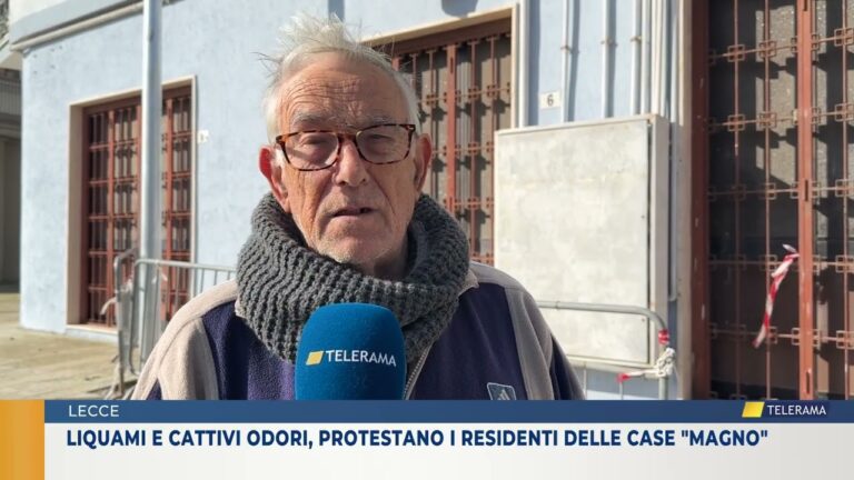 Liquami e cattivi odori: protestano i residenti delle Case Magno