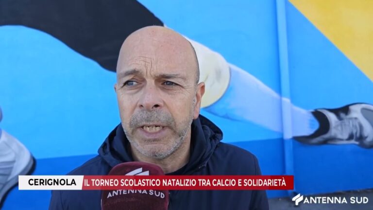 09 DICEMBRE 2025 – CERIGNOLA:  IL TORNEO SCOLASTICO NATALIZIO TRA CALCIO E SOLIDARIETÀ