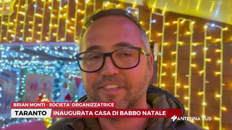 09 DICEMBRE 2025 – TARANTO – INAUGURATA CASA DI BABBO NATALE