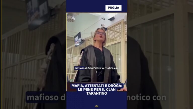 Mafia, attentati e droga: le pene per il clan Tarantino