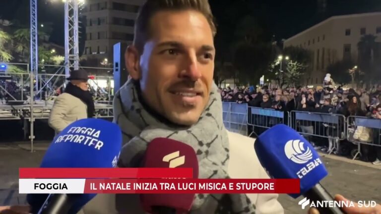 09 DICEMBRE 2025 – FOGGIA, IL NATALE INIZIA TRA LUCI MISICA E STUPORE