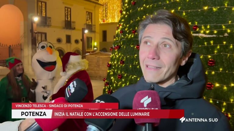 07 DICEMBRE 2025   POTENZA   INIZIA IL NATALE CON L’ACCENSIONE DELLE LUMINARIE