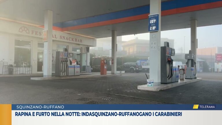 Rapina e furto nella notte: indaSQUINZANO-RUFFANOgano i carabinieri