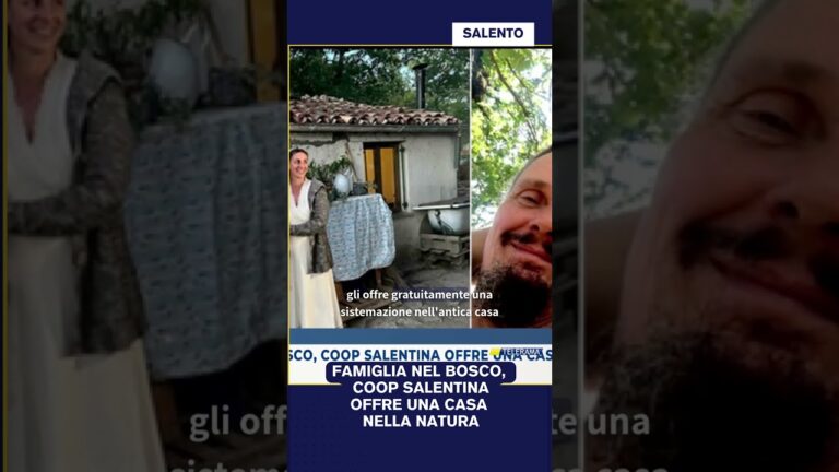Famiglia nel bosco, coop salentina offre una casa nella natura