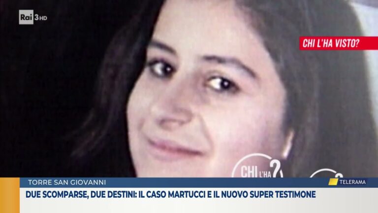 Due scomparse, due destini: il caso Martucci e il nuovo super testimone
