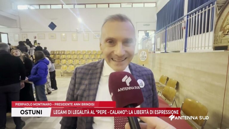 09 DICEMBRE 2025 – OSTUNI (BR) – LEGAMI DI LEGALITÀ AL ”PEPE – CALAMO”: LA LIBERTÀ DI ESPRESSIONE