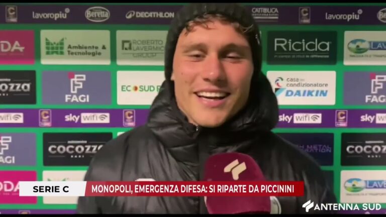 10 DICEMBRE 2025 –  SERIE C: MONOPOLI, EMERGENZA DIFESA  SI RIPARTE DA PICCININI