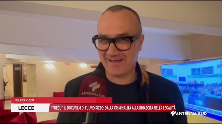10 12 2025 LECCE “FUECU”, IL DOCUFILM DI FULVIO RIZZO: DALLA CRIMINALITÀ A RINASCITA NELLA LEGALITÀ