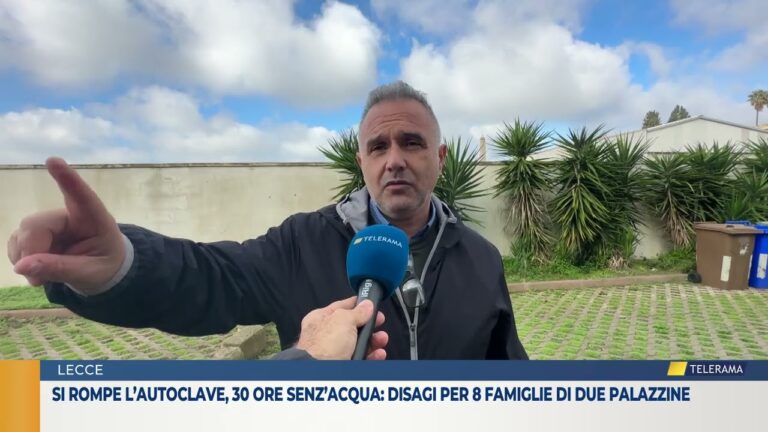 Si rompe l’autoclave, 30 ore senz’acqua: disagi per 8 famiglie di due palazzine