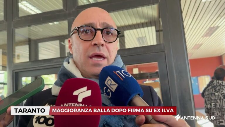 11 DICEMBRE 2025   TARANTO   MAGGIORANZA BALLA DOPO FIRMA SU EX ILVA