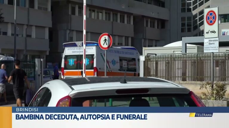 Bambina deceduta autopsia e funerale