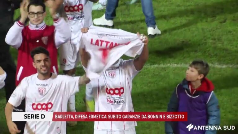 10 DICEMBRE 2025-   SERIE D:BARLETTA, DIFESA ERMETICA SUBITO GARANZIE DA BONNIN E BIZZOTTO