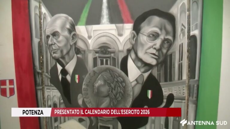 9 DICEMBRE 2025 – POTENZA, PRESENTATO IL CALENDARIO DELL’ESERCITO 2026