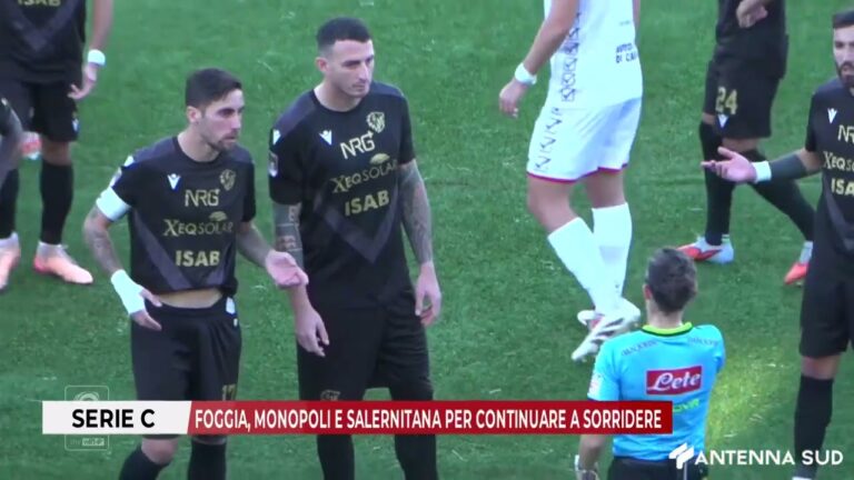 11 DICEMBRE 2025 – SERIE C: FOGGIA, MONOPOLI E SALERNITANA PER CONTINUARE A SORRIDERE