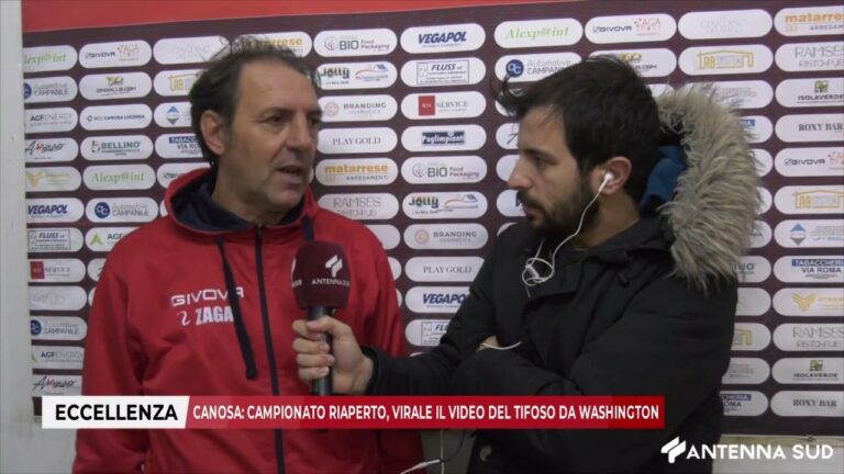 11 DICEMBRE 2025 – ECCELLENZA / CANOSA CAMPIONATO RIAPERTO, VIRALE IL VIDEO DEL TIFOSO DA WASHINGTON