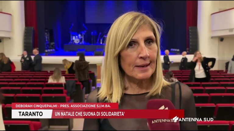 10 DICEMBRE 2025   TARANTO   UN NATALE CHE SUONA DI SOLIDARIETA’