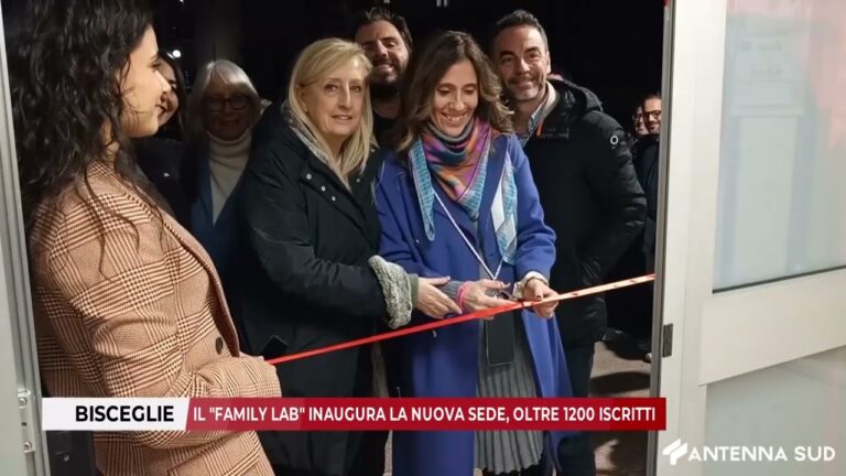 10 DICEMBRE 2025 -BISCEGLIE:IL FAMILY LAB INAUGURA LA NUOVA SEDE, OLTRE 1200 ISCRITTI
