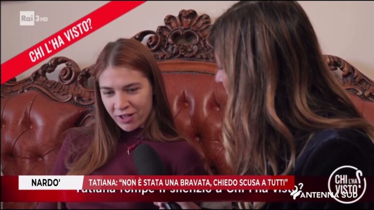 11 DICEMBRE 2025   NARDO’   TATIANA   NON È STATA UNA BRAVATA, CHIEDO SCUSA A TUTTI