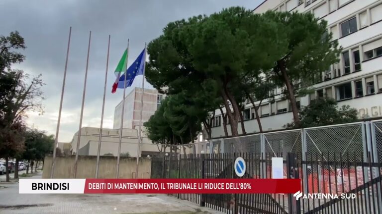 10 DICEMBRE 2025   BRINDISI   DEBITI DI MANTENIMENTO, IL TRIBUNALE LI RIDUCE DELL’80%