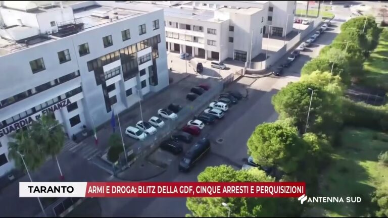 11 DICEMBRE 2025   TARANTO   ARMI E DROGA, BLITZ DELLA GDF, CINQUE ARRESTI E PERQUISIZIONI