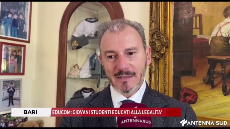 11 DICEMBRE 2025 – BARI: EDUCOM, GIOVANI STUDENTI EDUCATI ALLA LEGALITA’
