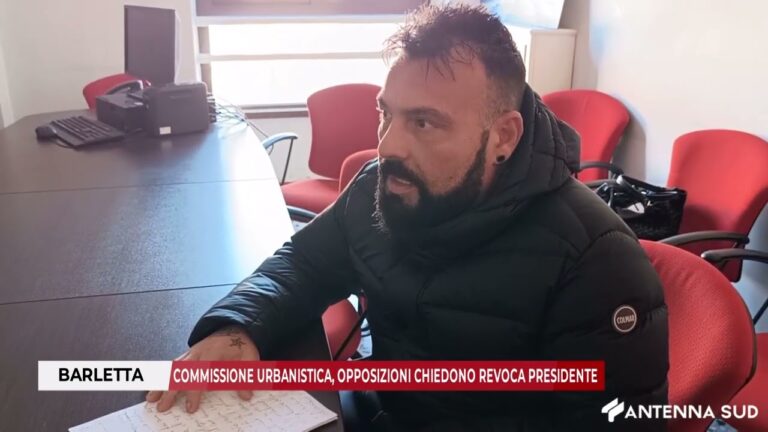 09 DICEMBRE 2025 –  BARLETTA COMMISSIONE URBANISTICA, OPPOSIZIONI CHIEDONO REVOCA PRESIDENTE