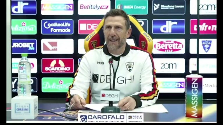 Di Francesco presenta Lecce-Pisa