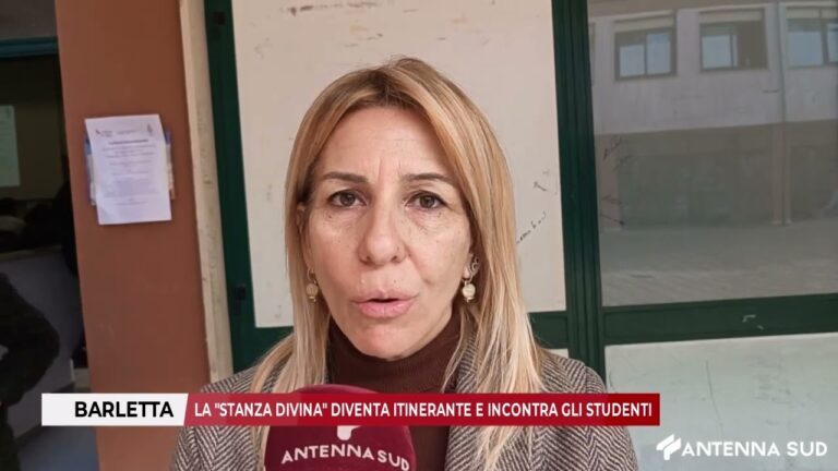 12 DICEMBRE 2025 – BARLETTA, LA “STANZA DIVINA” DIVENTA ITINERANTE E INCONTRA GLI STUDENTI
