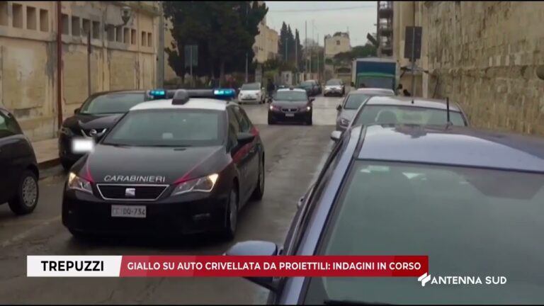 12 DICEMBRE 2025   TREUZZI LE   GIALLO SU AUTO CRIVELLATA DA PROIETTILI INDAGINI IN CORSO