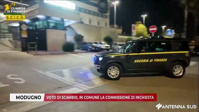 12 DICEMBRE 2025 –  MODUGNO VOTO DI SCAMBIO, IN COMUNE LA COMMISSIONE DI INCHIESTA