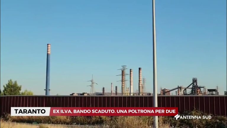 12 DICEMBRE 2025 – TARANTO – EX ILVA, BANDO SCADUTO. UNA POLTRONA PER DUE