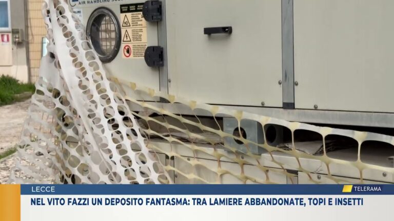 Nel Vito Fazzi un deposito fantasma: tra lamiere abbandonate, topi e insetti
