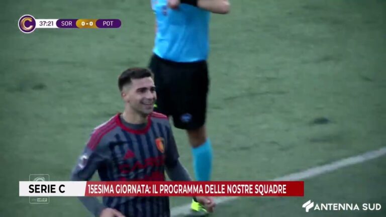 12 DICEMBRE 2025 – SERIE C: 15ESIMA GIORNATA, IL PROGRAMMA DELLE NOSTRE SQUADRE