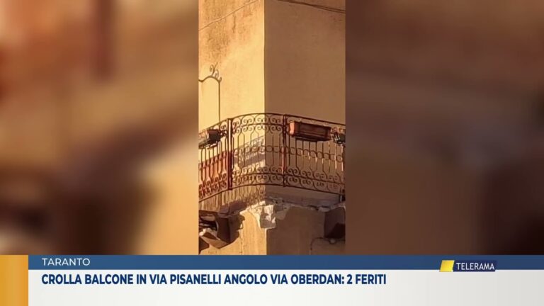 CROLLA BALCONE IN VIA PISANELLI ANGOLO VIA OBERDAN 2 FERITI