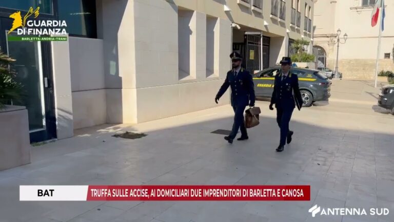12 DICEMBRE 2025 – BAT: TRUFFA SULLE ACCISE, AI DOMICILIARI DUE IMPRENDITORI DI BARLETTA E CANOSA