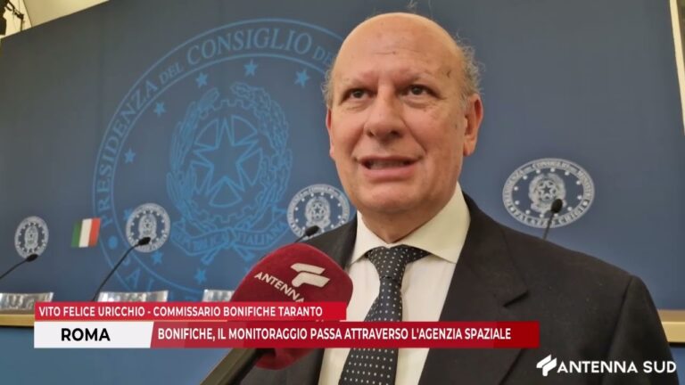 12 DICEMBRE 20205 – ROMA / BONIFICHE, IL MONITORAGGIO PASSA ATTRAVERSO L’AGENZIA SPAZIALE