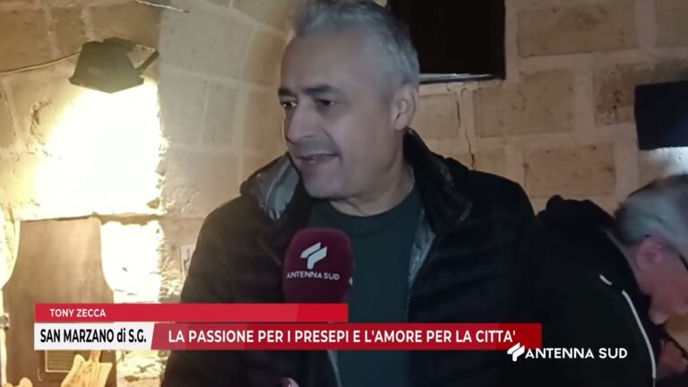 13 DICEMBRE 2025   SAN MARZANO di S G  TA    LA PASSIONE PER I PRESEPI E L’AMORE PER LA CITTA’