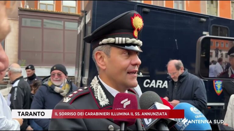 12 DICEMBRE 2025   TARANTO   IL SORRISO DEI CARABINIERI ILLUMINA IL SS  ANNUNZIATA