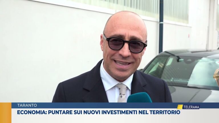 Economia: puntare sui nuovi investimenti nel territorio
