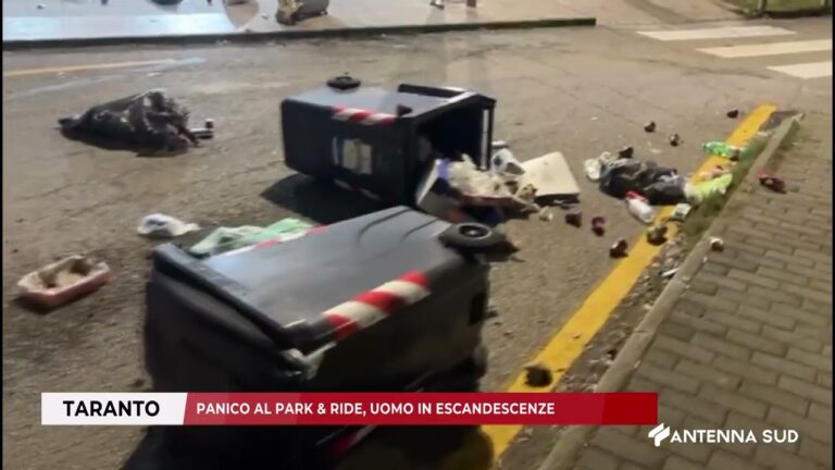 12 DICEMBRE 2025   TARANTO   PANICO AL PARK & RIDE, UOMO IN ESCANDESCENZE