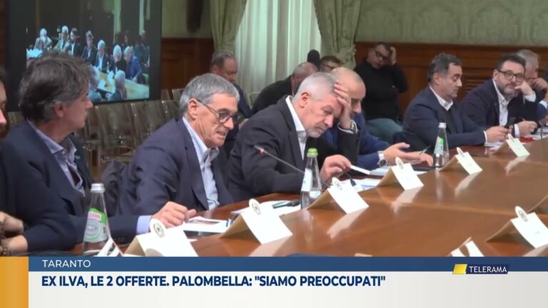 Ex Ilva, le 2 offerte. Palombella: “siamo preoccupati”