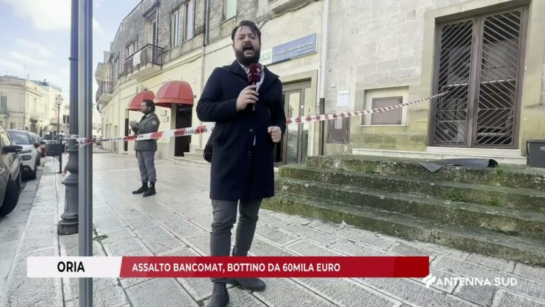 13 DICEMBRE 2025   ORIA BR   ASSALTO BANCOMAT, BOTTINO DA 60MILA EURO