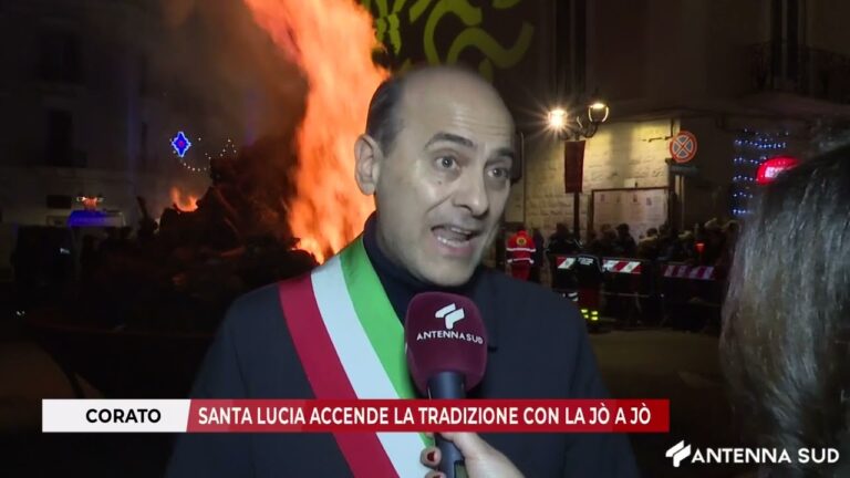 13 DICEMBRE 2025 – CORATO, SANTA LUCIA ACCENDE LA TRADIZIONE CON LA JÒ A JÒ