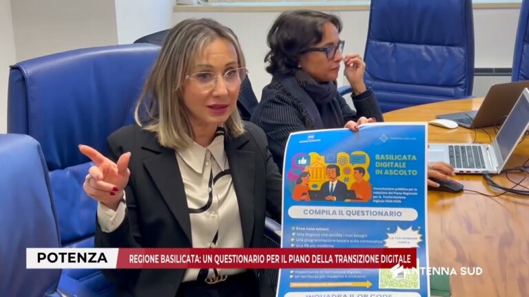 13 DIC 2025 – POTENZA, REGIONE BASILICATA: UN QUESTIONARIO PER IL PIANO DELLA TRANSIZIONE DIGITALE