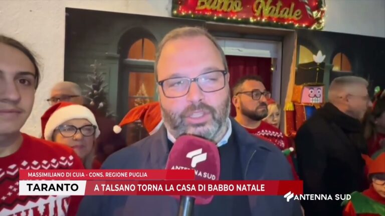 13 DICEMBRE 2025   TARANTO, A TALSANO TORNA LA CASA DI BABBO NATALE
