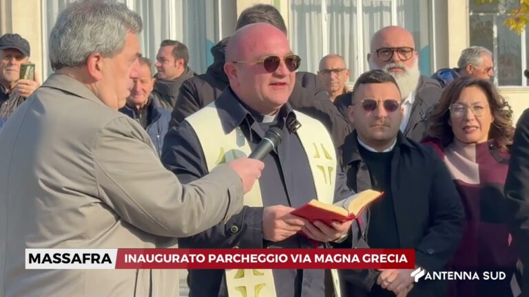 14 DICEMBRE 2025   MASSAFRA   INAUGURATO PARCHEGGIO VIA MAGNA GRECIA