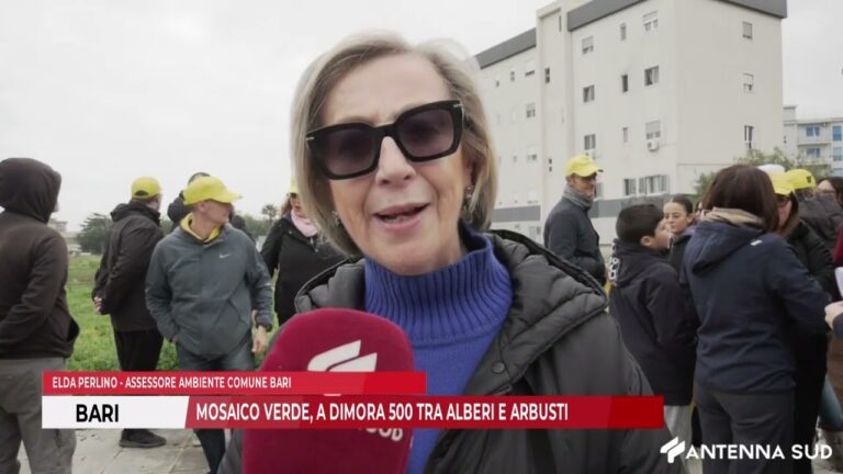 13 DICEMBRE 2025 – BARI: MOSAICO VERDE, A DIMORA 500 TRA ALBERI E ARBUSTI